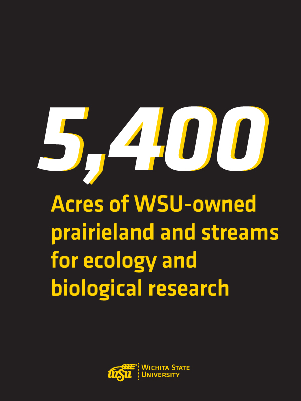 5,400 acres of ϲʿֱ-owned prairieland and streams for ecology and biological research