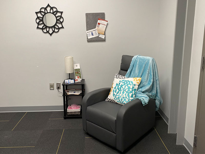 Amenities like the new lactation and wellness room in the John Bardo Center are part of ϲʿֱ’s efforts to further provide a supportive environment for faculty, staff, employees and students to reach their breastfeeding goals.